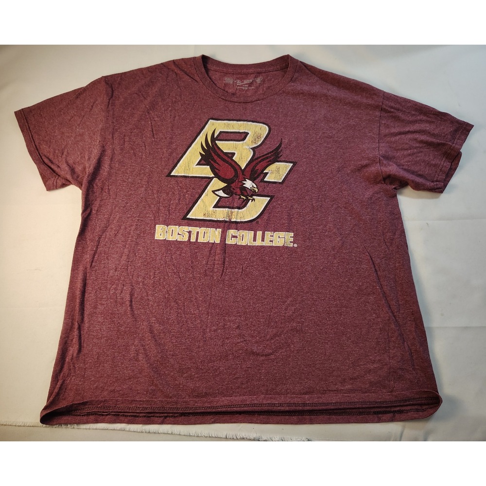 The Victory Boston College Eagles Graphic Tee Mens XL Maroon Heathered T-Shirt
